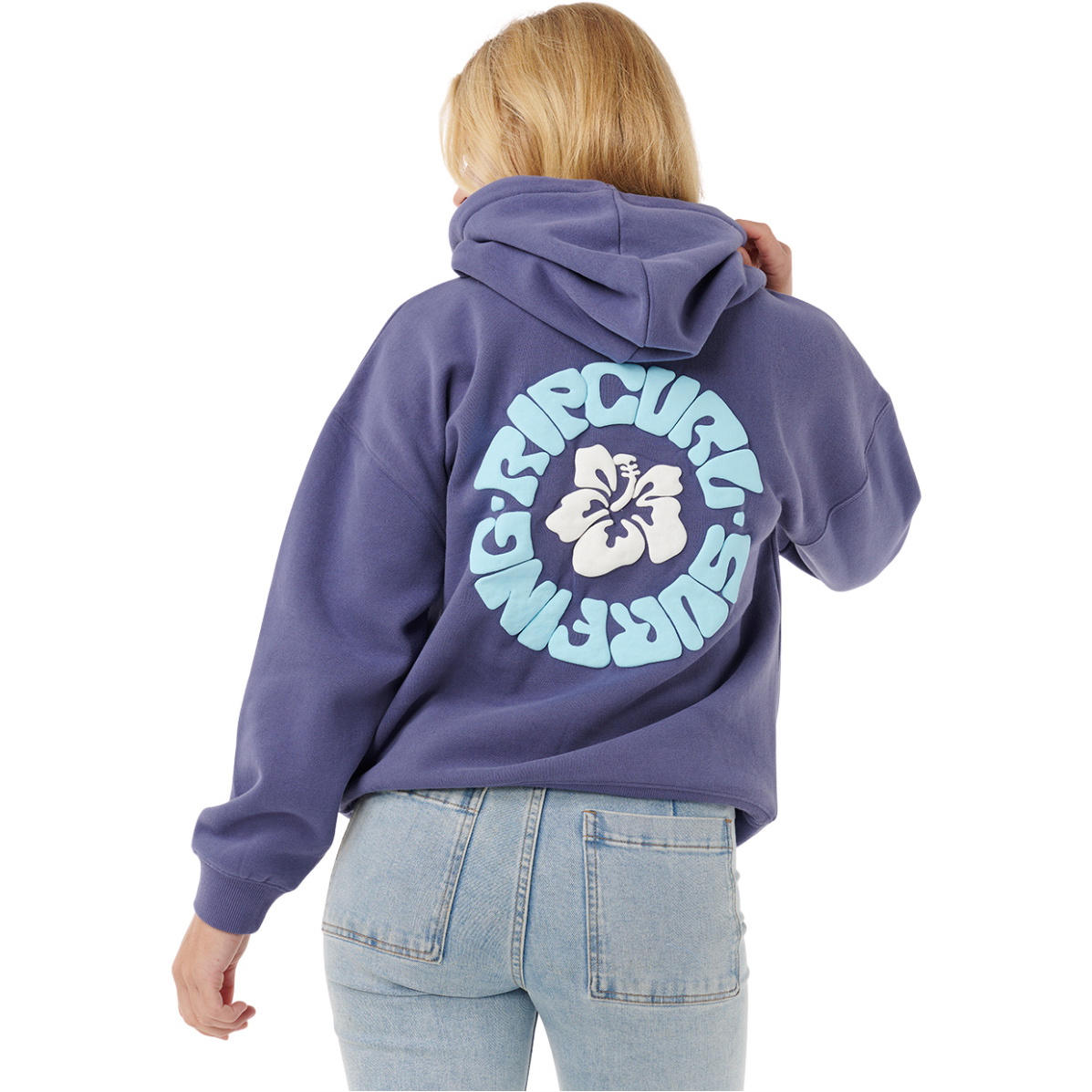 2025 Rip Curl Da Donna Felpa Con Cappuccio Surf Puff Heritage 0A0WFL - Navy